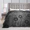 Supernatural Grey Blankets Soft Warm Flannel Throw Blanket Plush for Bed Living Room Picnic Travel Home Couch