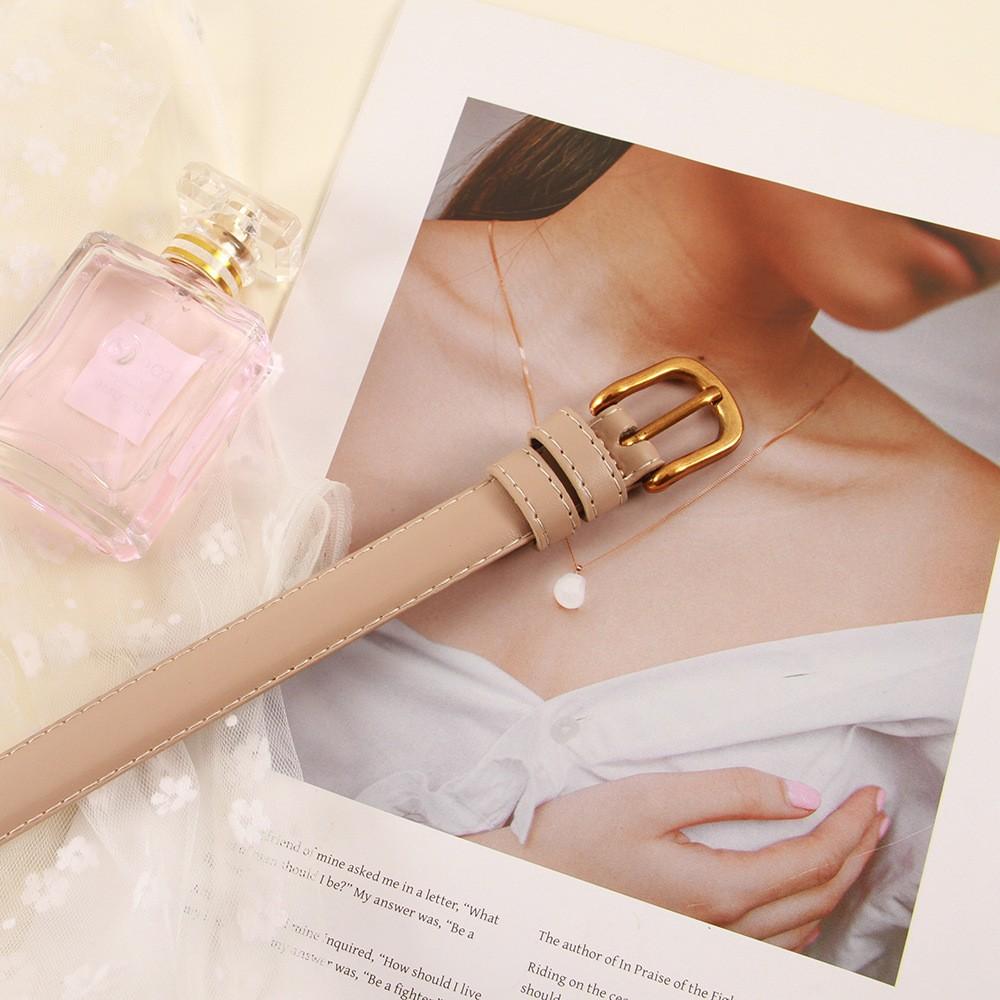 Women's Retro Gold Buckle Fashionable Outfit for Women's Belt Niche Design
