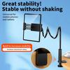 2PCS 70CM Swing Arm Phone Tablet Holder, Multi-angle Adjustable Lazy Bracket for Bed Desktop Watching