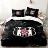 Besiktas JK 3-teiliges Set Perfekt für das Schlafzimmer Gemütliches Bettwäsche-Set enthält einen Bettbezug und zwei Kissenbezüge Ideales Geburtstags- oder Weihnachtsgeschenk