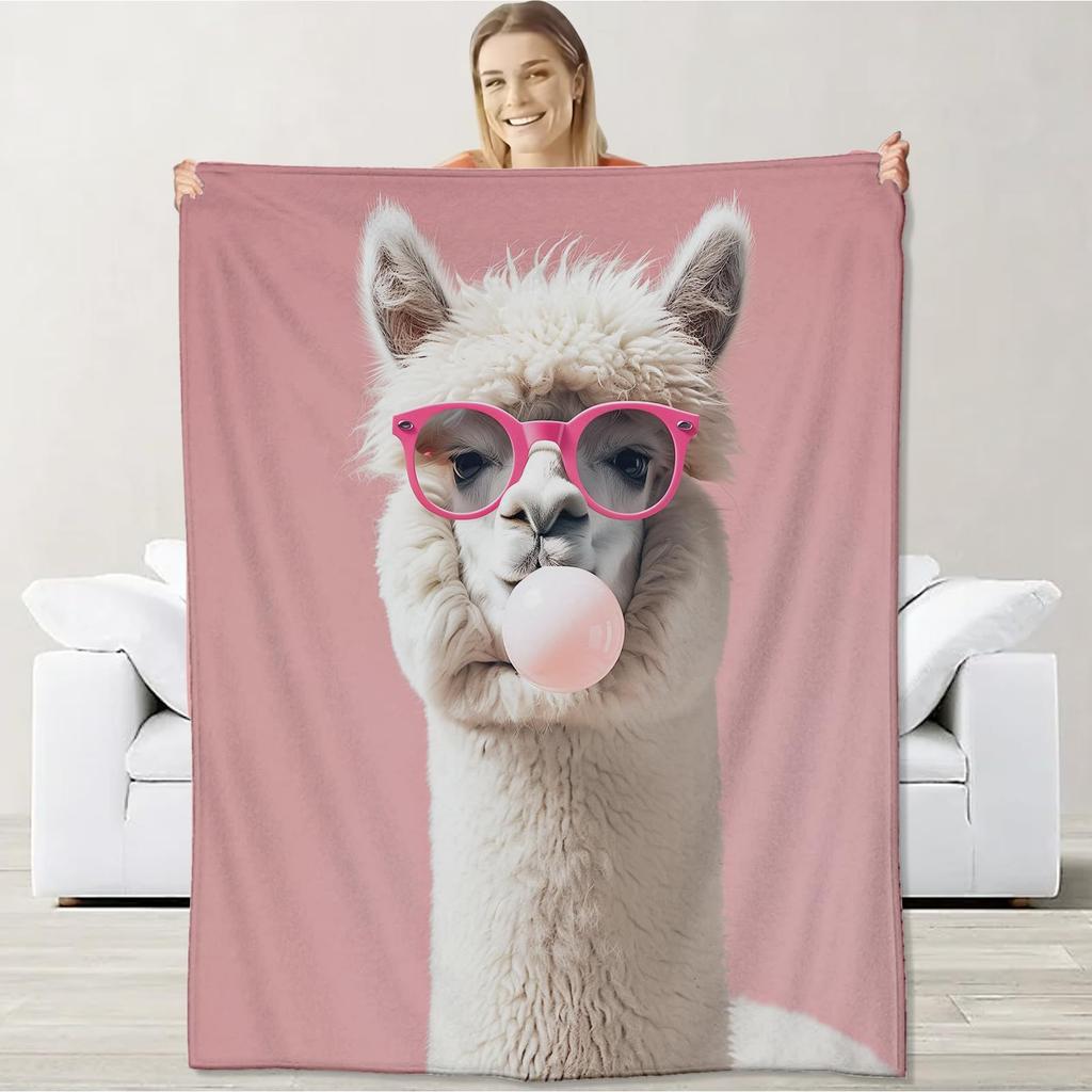 Close-up of Colorful Animals Digital-printed Polyester Bedroom Velvet Flannel Soft Sofa Cover Blanket Fleece Sofa Cover Blankets