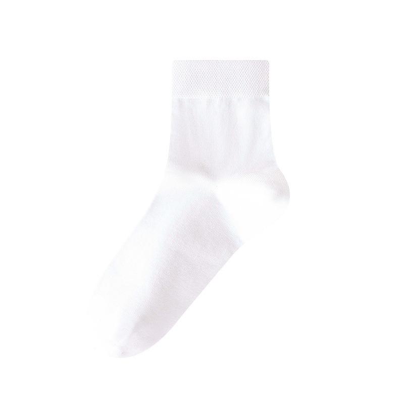 Spring and Summer Women's Socks: Pure Cotton Mid-calf Socks, Soft, Comfortable, Breathable and Not Prone To Pilling. Solid Color Mid-calf Socks