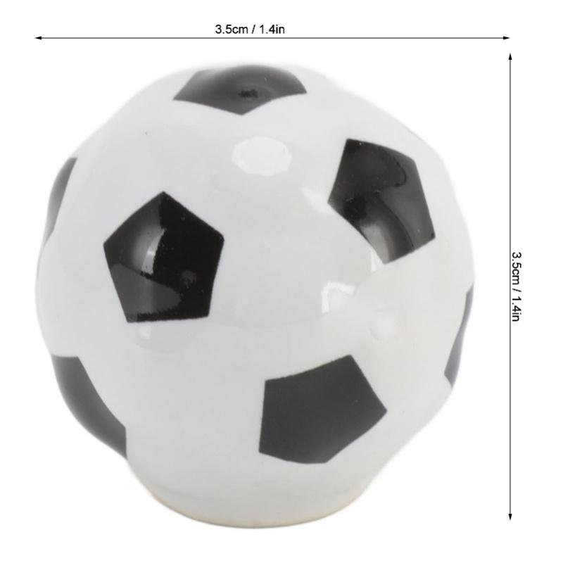 3 Set Football Cabinet Knobs Ball Sports Theme Single Hole Drawer Ceramic Handle Pulls For Cupboard Wardrobe