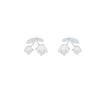 High-end cherry sweet wind dripping oil zircon stud earrings cute versatile earrings light luxury personality temperament high-end earrings