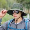 Men's sunshade bucket hat summer sunscreen breathable sun hat mountaineering fishing hat foldable large brim sun hat