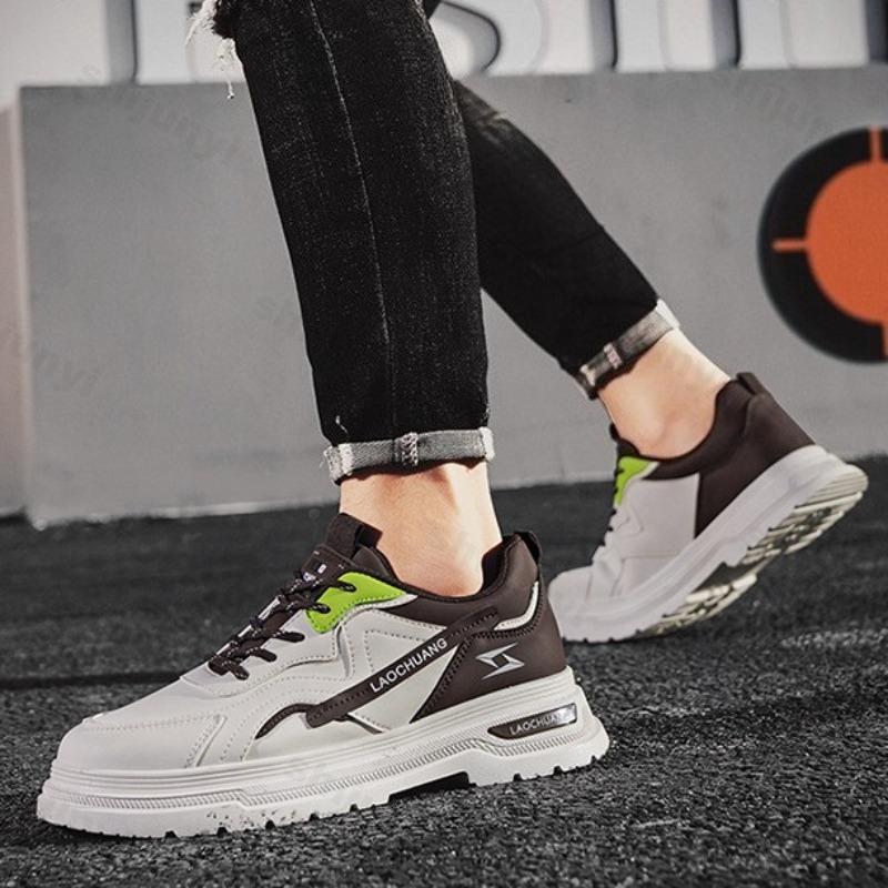 Fashion Men's Fashion Trend Versatile Low Top Casual Thick Soled Shoes 2025 Autumn New Comfortable Non Slip Niche Design Chunky sneakers