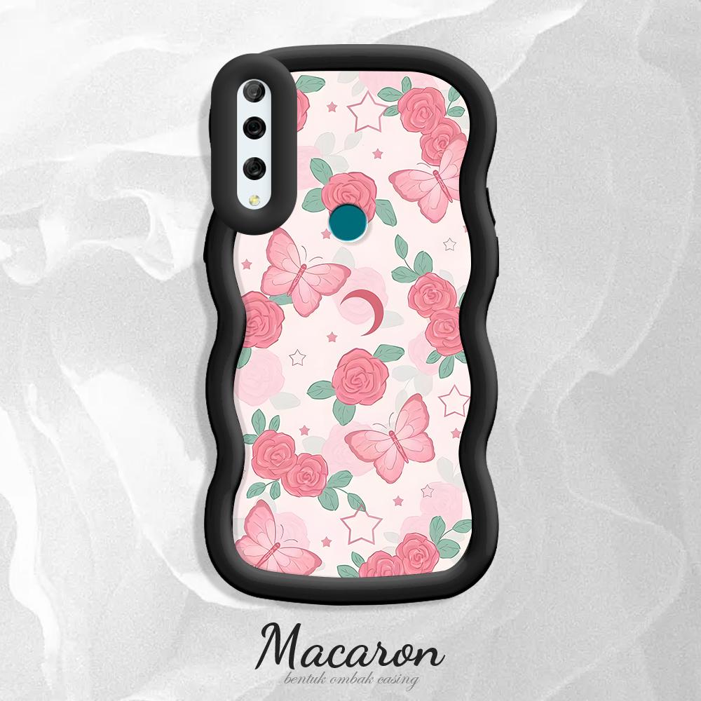 Painted Pattern Big Wave Edge Soft Silicone Material Macaron Phone Case Shockproof Protective Rubber Casing for iPhone Huawei Honor Infinix Tecno