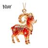 Decorative Wall Pendant 2D Sheep Hanging Ornament, Acrylic Pendant, Cute Animal Ornament New Year Decoration for Christmas Tree, Mantel, Car Interior