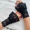 Summer Mesh Lace Hollow Hook Flower Fake Sleeve Set for Women's Fashion with Trumpet Cuffs Lace Fake Sleeves Wrist Cover