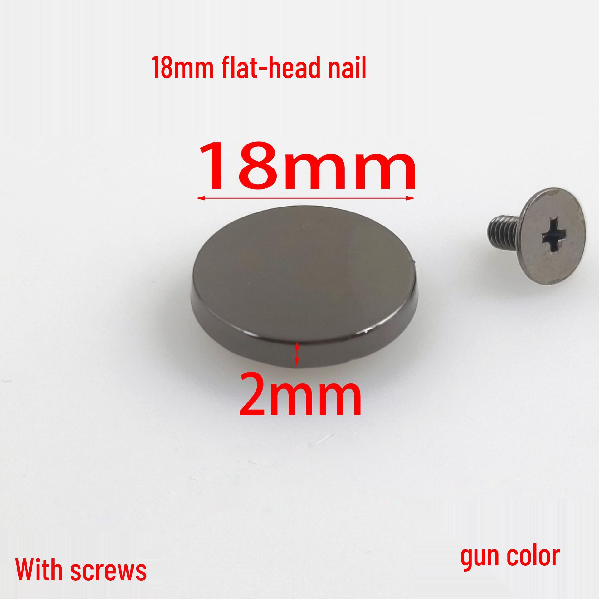 

18MM Flat Nail & Screw Bag Bottom Studs for Jewelry & Bags