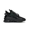 Anta At91 Tessuto Pelle Sintetica Assorbimento degli Urti Antiscivolo Resistente all'Usura Scarpe da Corsa Basse Scarpe da Corsa da Donna Nere 122148851-2
