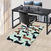 Office Carpet Dachshund Patterned Rug for Sofa Protection Under Chairs