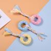 Dog TPR Candy Color Chew Toy Multi‑shape with Cloth Rope Molar Teeth Cleaning Interactive Pet Toy