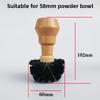 1PCS Coffee Machine Cleaning Brush - Wooden Handle PP Plastic for Espresso Portafilter Powder Bowl Brush Universal Kitchen Tool