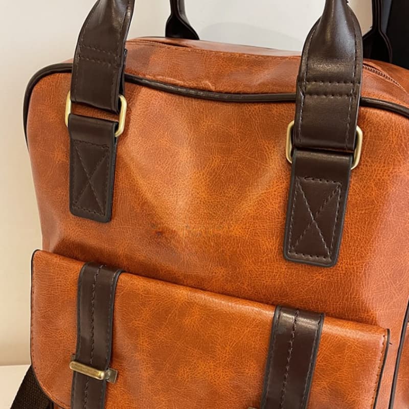 Japanese Fashion Solid Color Casual Backpack