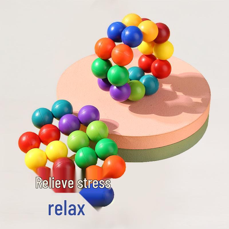 Colorful 3D Gravity Puzzle Ball - Magic Cube Decompression Toy