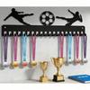 5-Hook Metal Medal Display Rack – 15.7x4.5 Inch Award Organizer for Sports, Athletes, Coaches