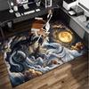 Yin Yang Dragons Office Rug Chair Mat, Game Carpet, Suitable for Front Door, Bedroom, Living Room, Desk, Holiday Gift