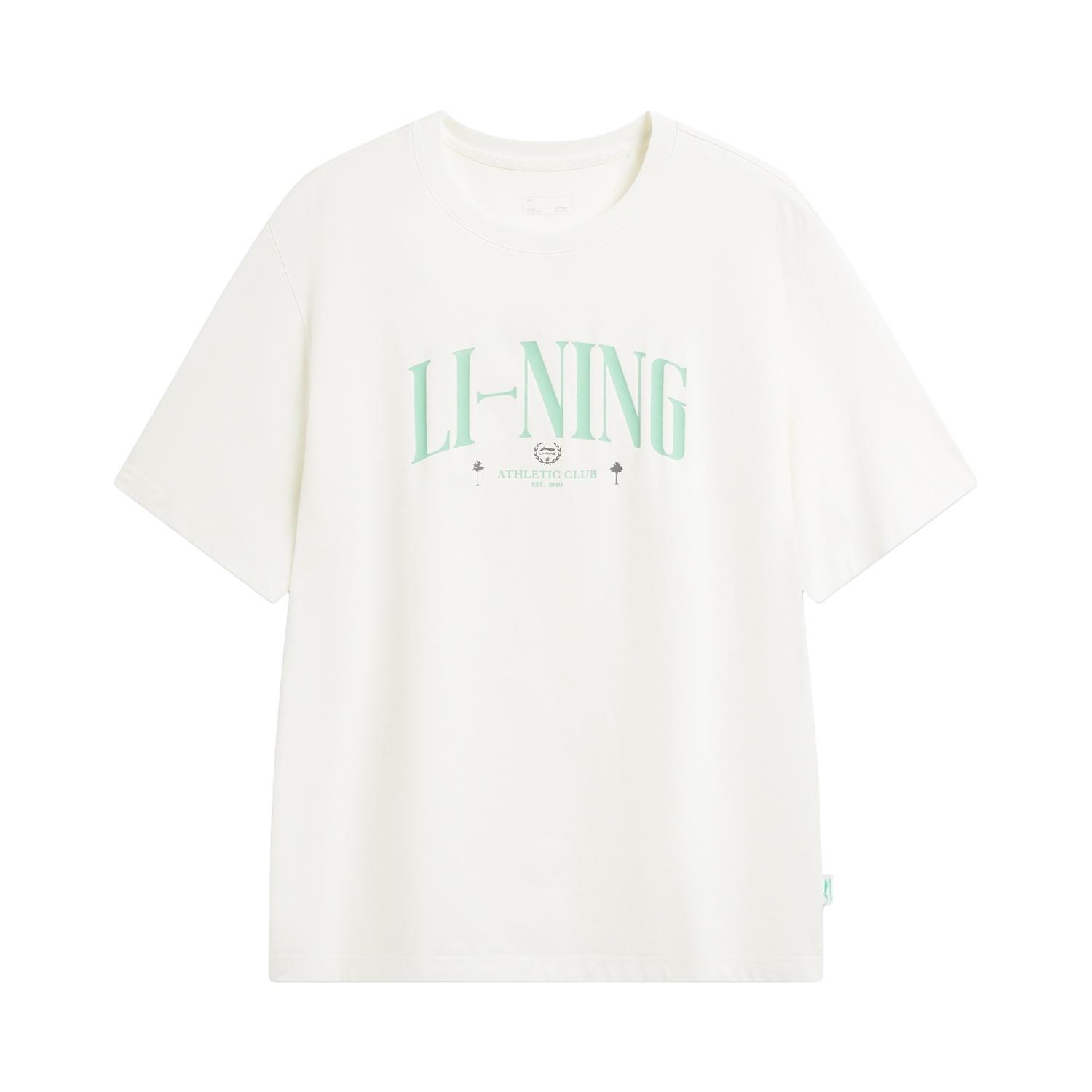 Li-Ning Quick-Dry Cool Round Neck Logo Short Sleeve T-Shirt Men tops AHSW277-1 S