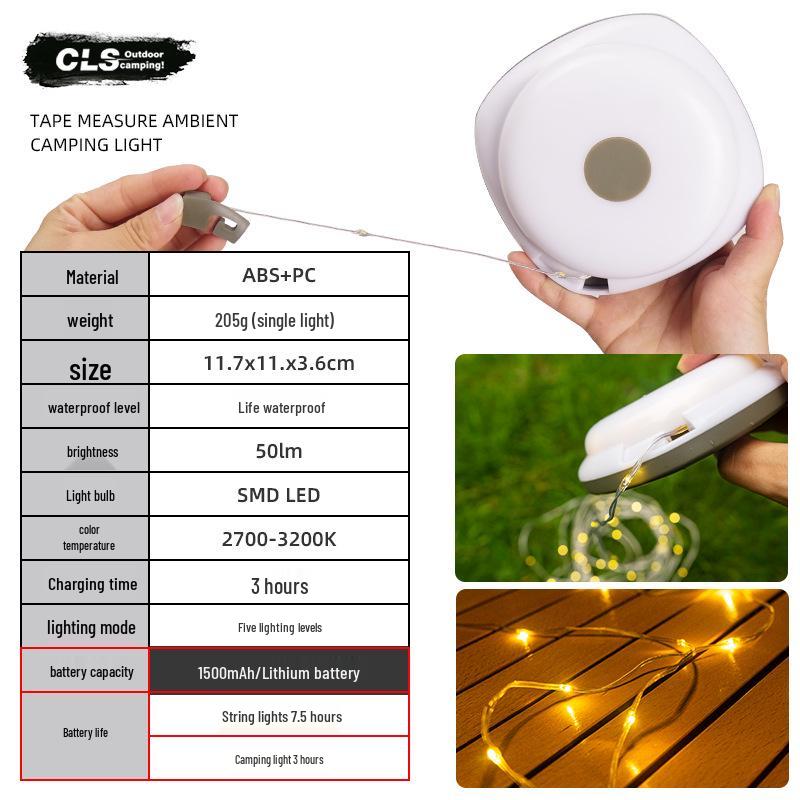 CSL 20m LED String Lights: Camping Awning, Tent, Party, Balcony Decoration