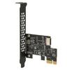 PCIE til USB 3.2 Udvidelseskort Sort 5Gbps Høj Hastighed PCIE X1 til USB3.2 Gen1 TYPE E 20PIN Udvidelseskort Til stationær computer