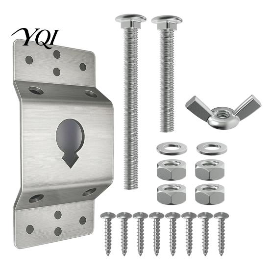 Heavy Duty Trailer Tire Holder Spare Mounting Bracket for Enclosed Trailers, Wall Garage Hanger Mounted Wheel Secure Storage, Accessory Rugged Storage
