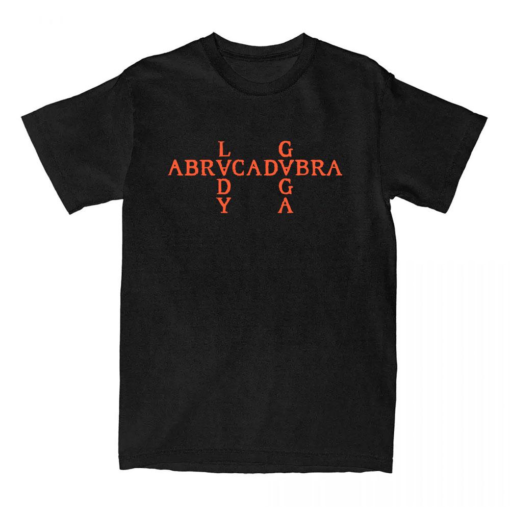 Abracadabra Lady Gaga Mayhem Album Tshirts Short Sleeve Round Neck Women Tshirt Cotton Tees Camisetas Casual Hip Hop Streetwear