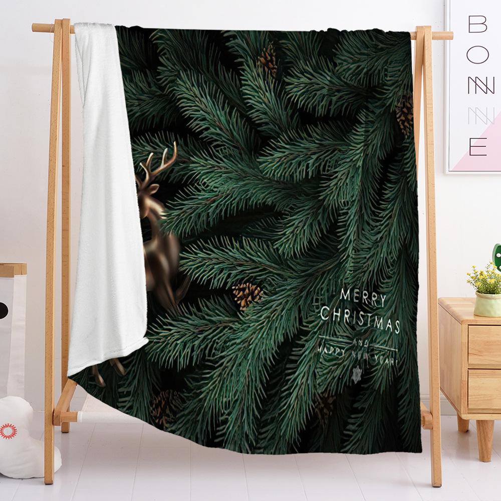 Flaneldecke Schlafzimmerdecke Europäische und Amerikanische Decke Digitaldruck Weihnachtsdecke Schlafzimmer
