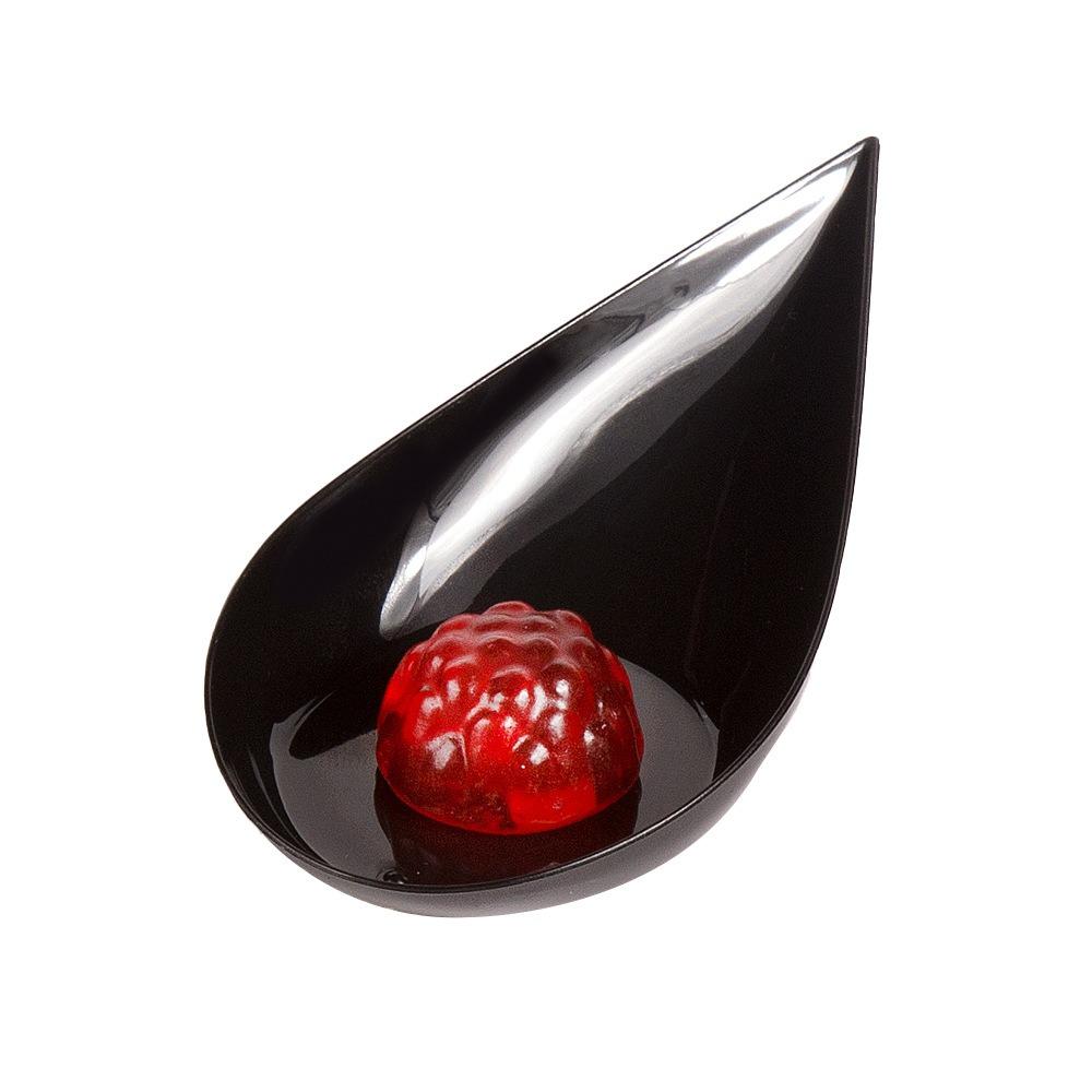 10Pcs Reusable Plastic Water-drop Shape Seasoning Dish Appetizer Plates Tasting Cup Sauce Dish Ice Cream Jelly Cup Tableware