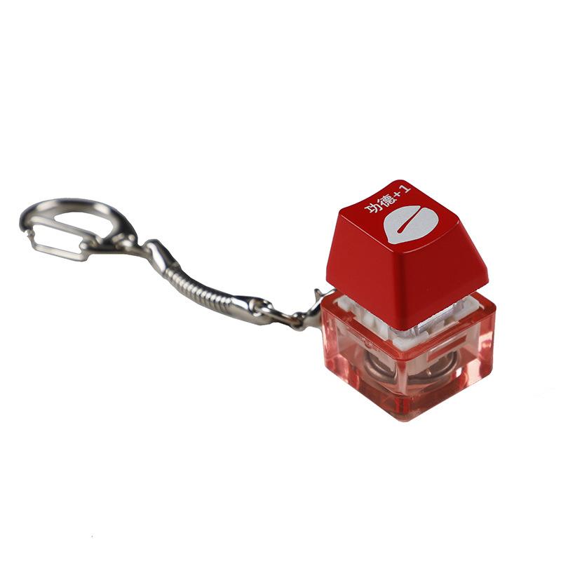 RGB Mechanical Keyboard Keychain Mini Switch Tester Portable Fidget Toy for Office Anxiety Stress Relief