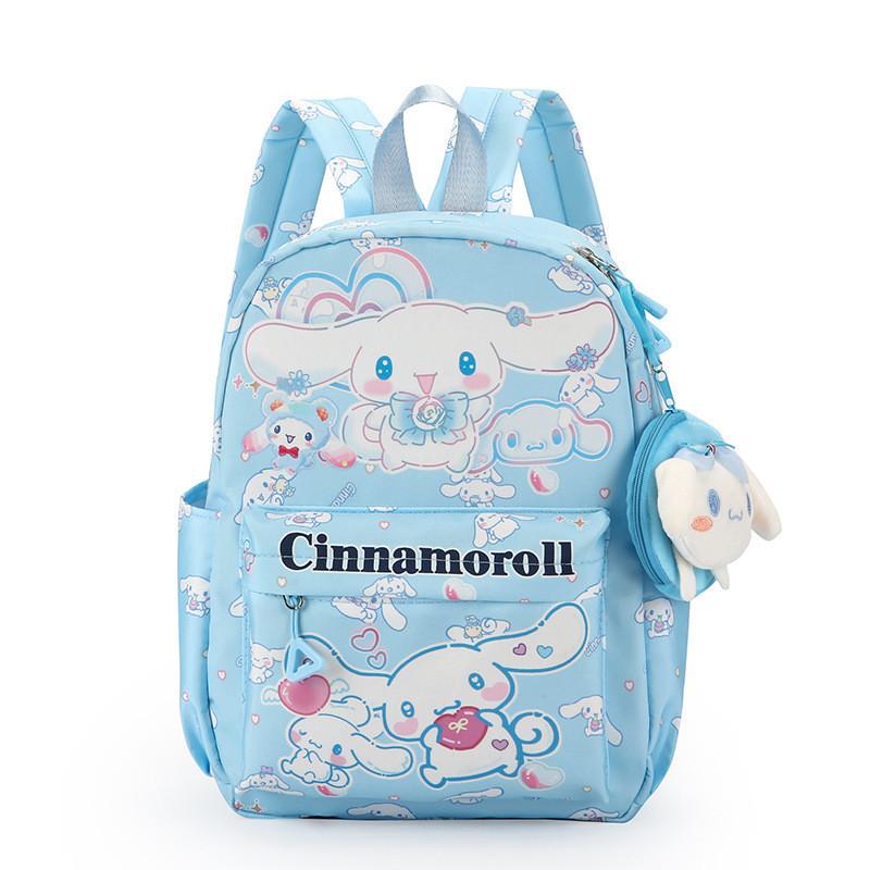 Hello Sanrio Kuromi Kitty My Melody Cartoon Pattern Backpack Children Gifts Blue,S