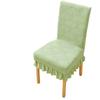 Elastic Jacquard Chair Cover Thickened Skirt Edge Anti-dirty Stretch Seat Covers Soft Anti-slip Chair Protector Kitchen