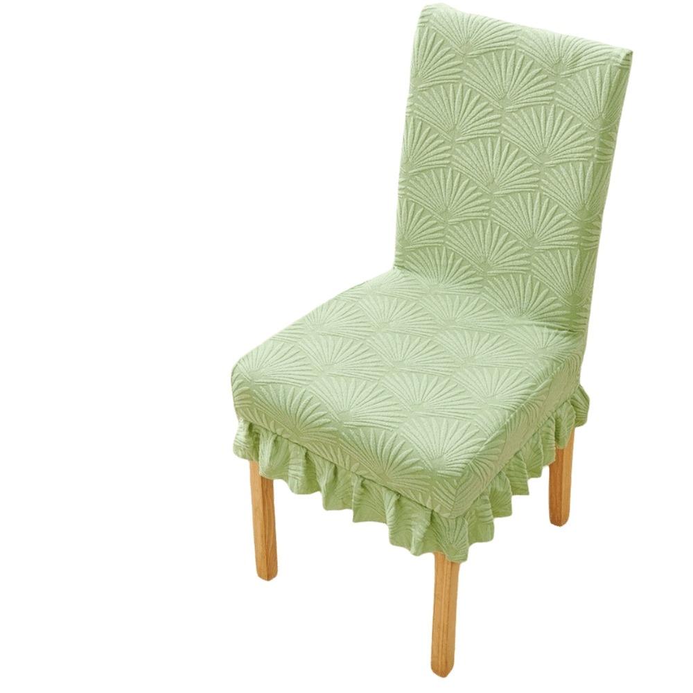 Elastic Dining Chair Cover Thickened Skirt Edge High Back Chair Cover  Restaurant