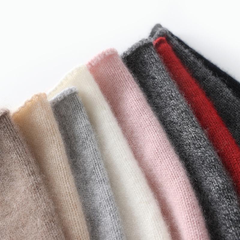 Winter Unisex 35% Cashmere Hats Outdoor Casual Keep Warm Solid Color Cashmere Knitted Beanie Hat Women Men Hedging Caps