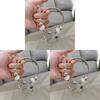 No Ip Stainless Steel Heart Crown Bracelet With Fluorescent Beads For Girls And Teens