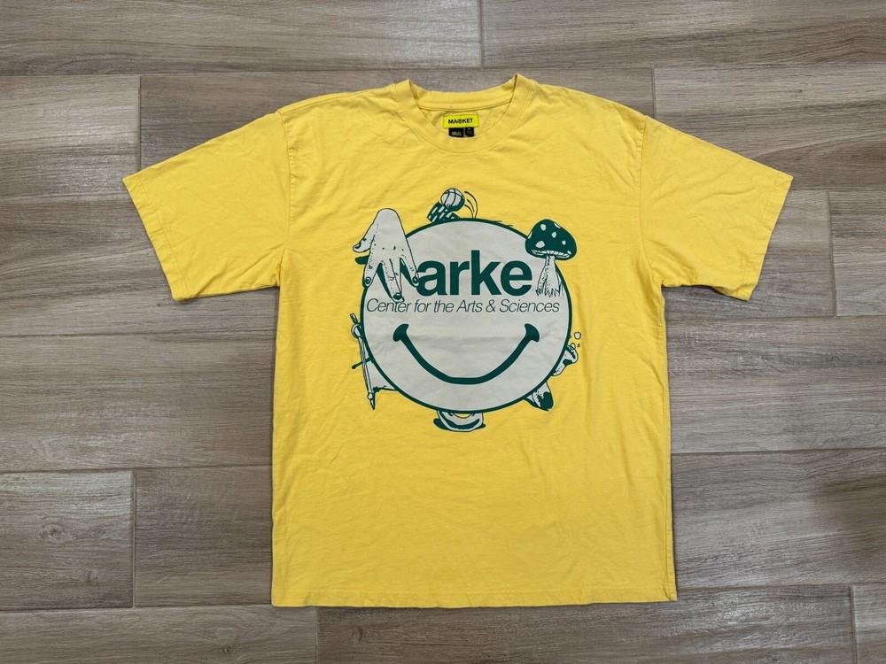 Chinatown Market x Smiley Men039;s T-Shirt XL Yellow Warke Arts Sciences Streetwear Unisex T-Shirt XXL