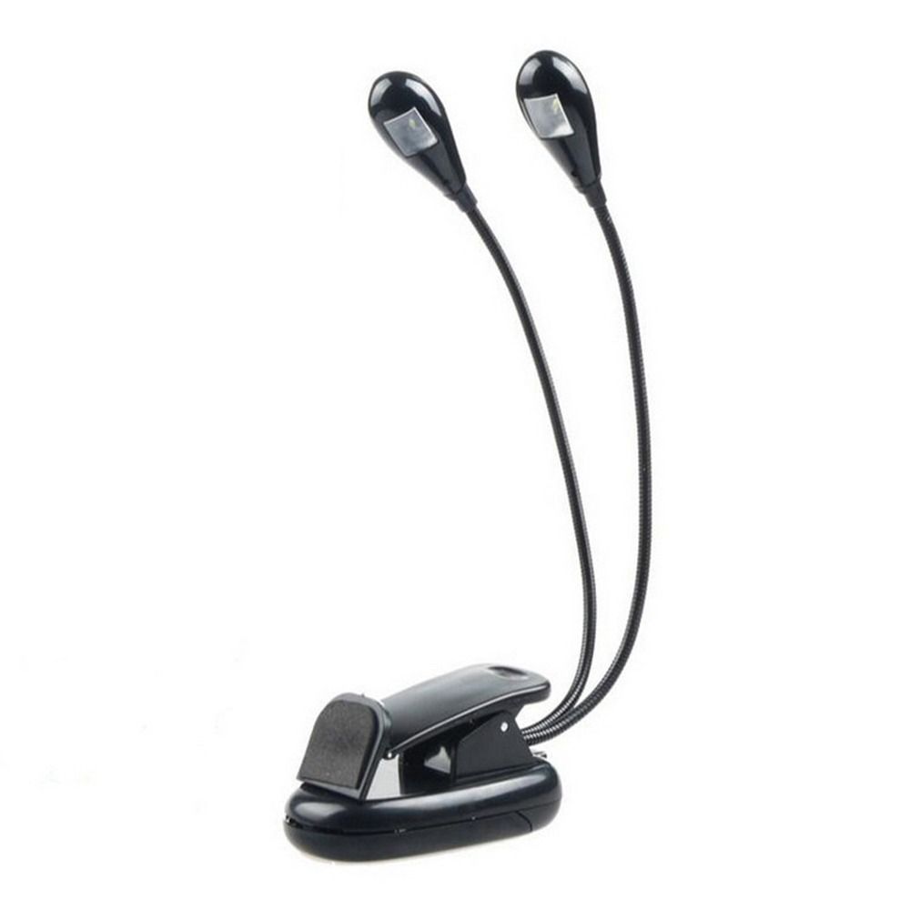 

Гибкая настольная лампа, лампа-клипса, 2/4/8 светодиодов, свет, лампа для пюпитра, лампа для нот, лампы для чтения 2 LEDs