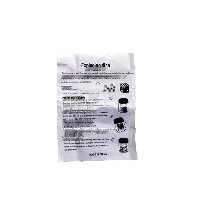 Magic Black & White Mini Exploding Dice - Novelty Children's Toy