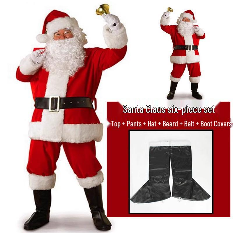 Men's Santa Claus Costume Set for Christmas & New Year's Eve Cosplay Parties