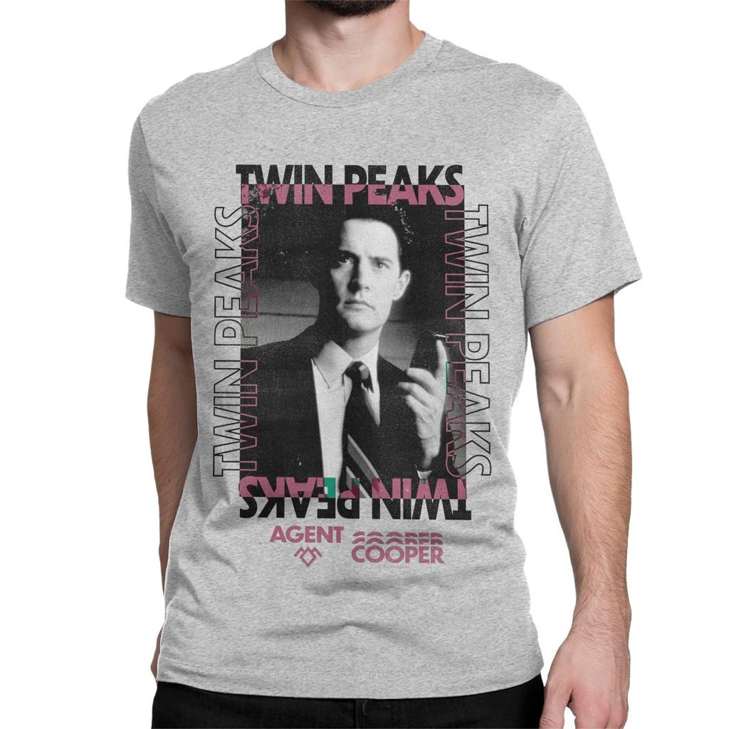 Men Women's Poster David Lynch TV Show T Shirt Twin Peaks 100% Cotton Clothes Short Sleeve Round Collar Tees Plus Size T-Shirt