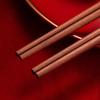 Red Sandalwood Chopsticks 5Pairs Chinese Style High Quality Non-lacquered Non-wax Solid Wood Family Hotel Wedding Chopstick Set