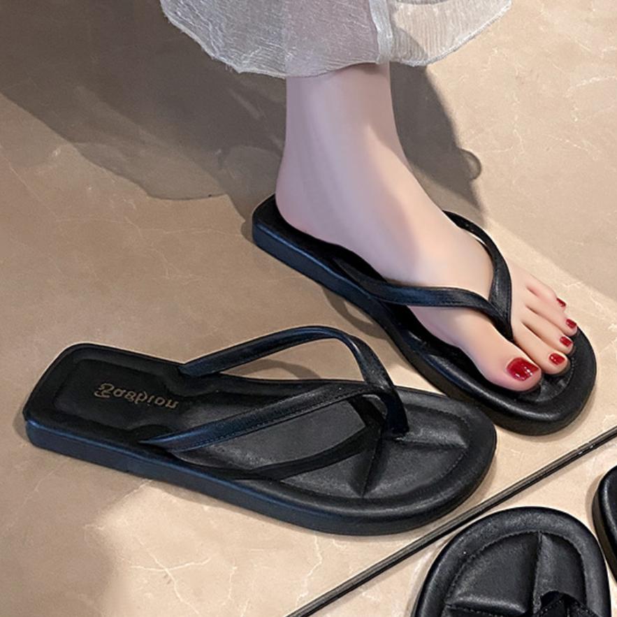 Flat Bottomed Flip Flops, Versatile for Summer, Casual Beach Vacation, Beach, Clip On Flip Flops