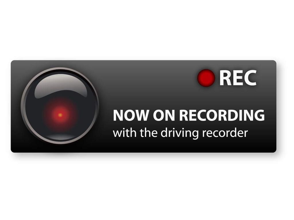 Reflective Sticker Workshop Sticker equipped with drive recorder Retroreflective outdoor weather resistant 5 year REC drive recorder RF0000