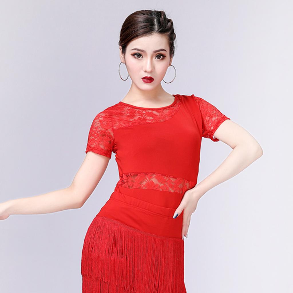 For Womens,Lace Tops Latin Dress,tango,rhythm,