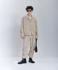 IRONYPORNO WHITELINE 86-Iro269 Monotone Parachute Wide Pants Light Beige