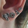 New Sakyamuni, Elephant 4-Piece Set, Stud Earrings, Water Drop Set, Combination Earrings.