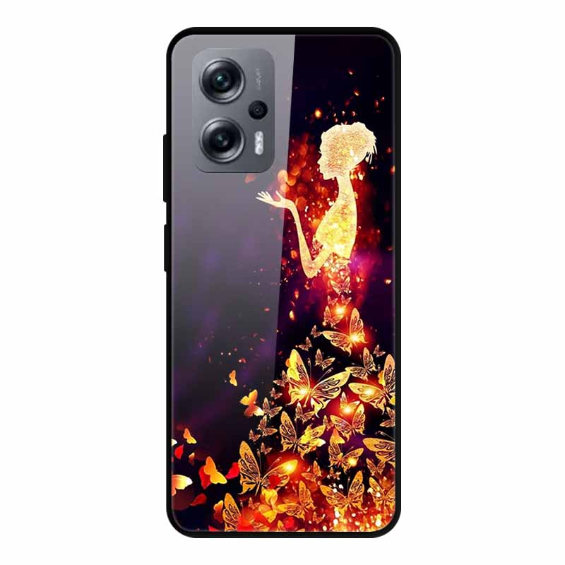 For Poco X4 GT Case Shockproof Tempered Glass Hard Back Cover For Xiaomi Poco X4 GT 5G Soft Bumper Coque PocoX4 GT X4GT Case