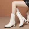 NEW Mid-leg Womens Boots Lightweight Soft Women's Snow Boots High Top Non-Slip Wear-Resistant Winter High Heels Boots
