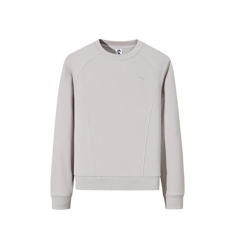 

Anta Осенняя женская толстовка с круглым вырезом для занятий спортом на открытом воздухе, цвет галактический серый 962617708-4 XL