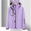 Unisex Windproof 3-in-1 Jacket, Couple Style with Detachable Liner, Two-Piece Set for Hiking, Plus Size Available